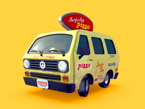 Surf Boy Pizza Truck