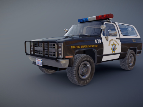 Off-road police car