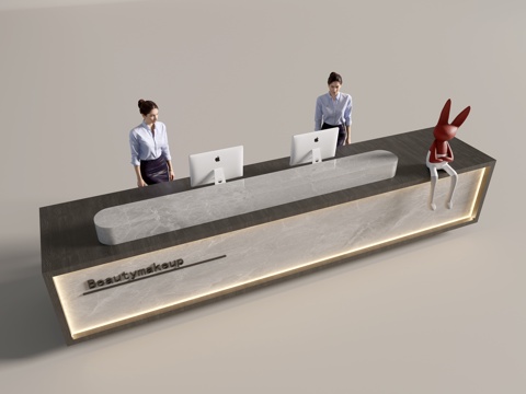 Modern Company Front Desk Service Desk