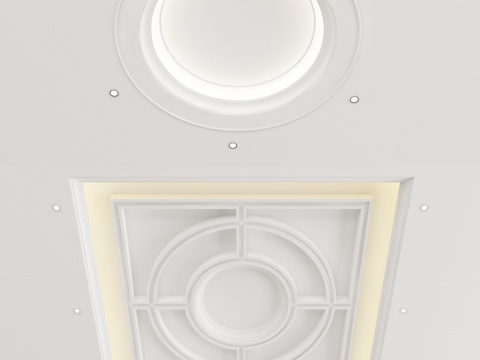 Modern round ceiling