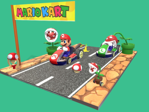 Mario Kart Scene