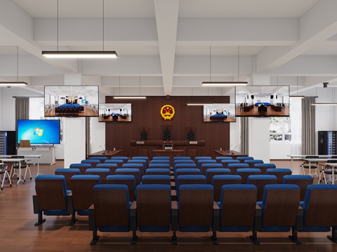 Modern Moot Court Courtroom