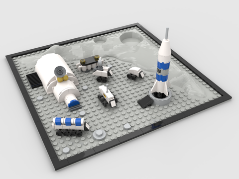 Lego toy building blocks toy moon base