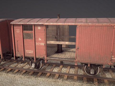 railway covered wagons