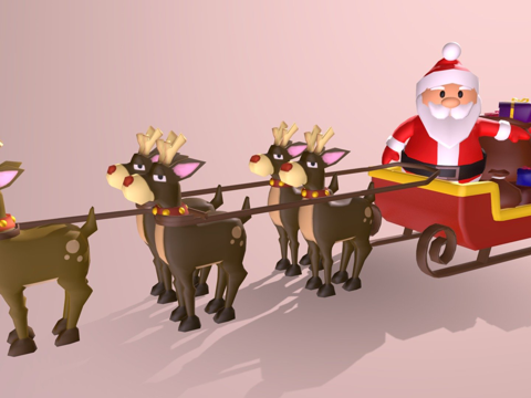 Santa Claus and the Sleigh