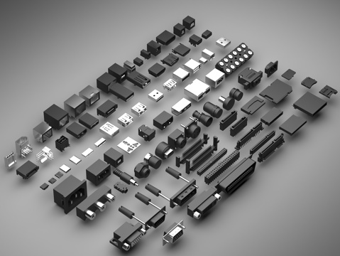 Electronic plug interface VGA interface LM interface DVI interface SMD interface