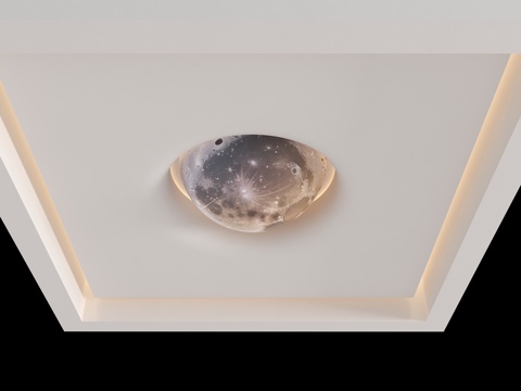 Modern lunar lamp lunar plaster ceiling