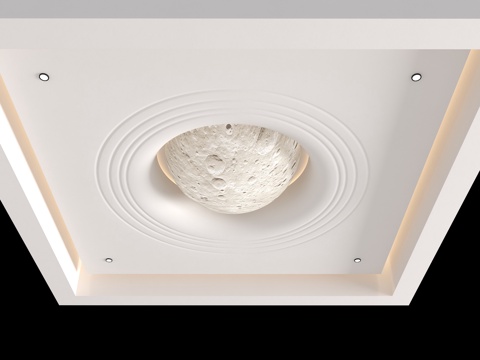 Modern lunar lamp lunar plaster ceiling