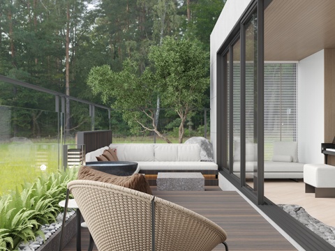 Modern leisure balcony