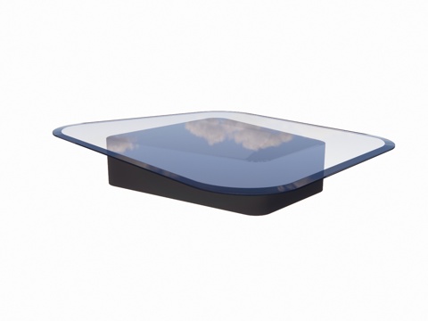 Modern glass coffee table