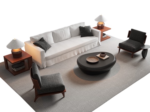 Modern Sofa Coffee Table Sectional Sofa