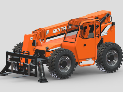 telescopic boom forklift loader