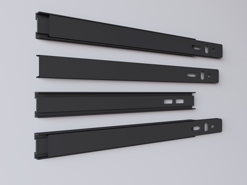 Drawer rail slide hardware