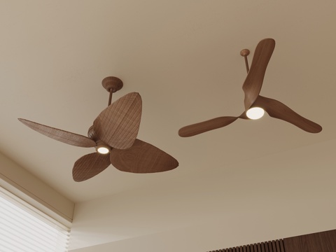 Neo-Chinese Style fan lamp modeling lamp