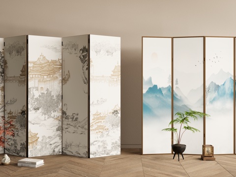 New Chinese Screen Decorative Screen Hallway Screen