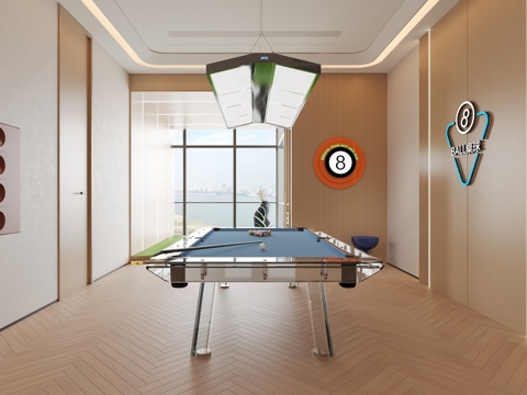 Modern Billiards Room Billiards Hall