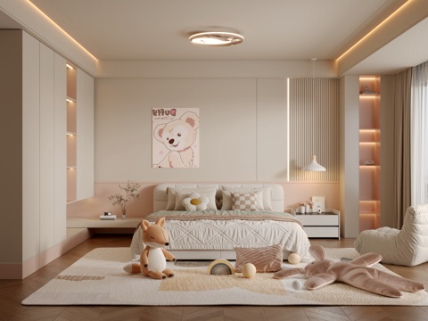 Cream Style kids Bedroom girls room free