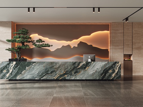 New Chinese Front Desk Hall