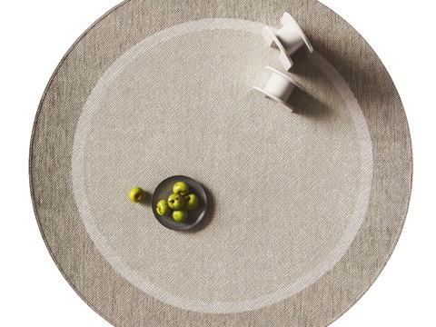 Modern round carpet decoration