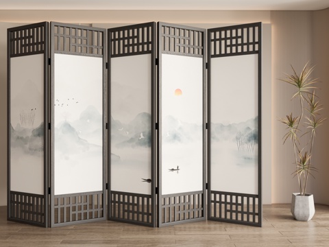 New Chinese Screen Decorative Screen Hallway Screen