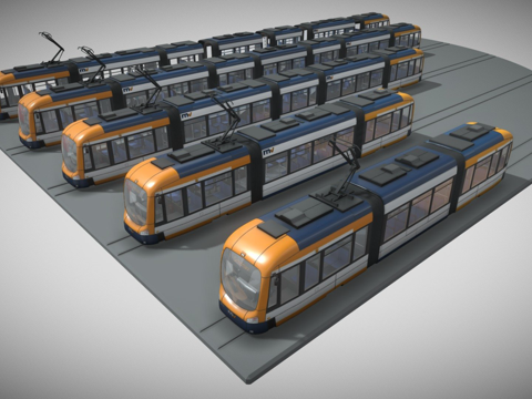 Tram Train Bus