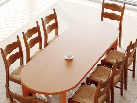 Mid-century Style dining table and chair