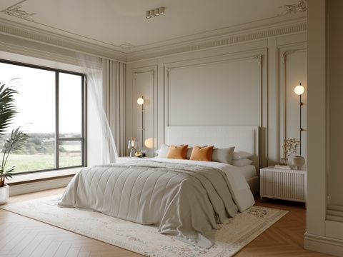 French Master Bedroom