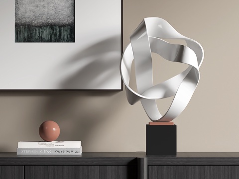 Modern abstract sculpture ornaments