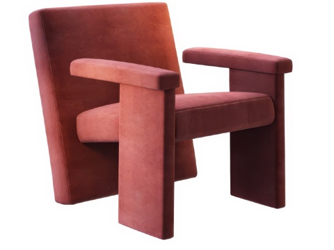 La Cividina Red Chair Lounge Chair