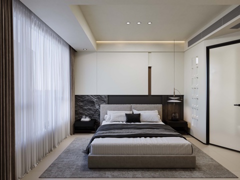 Modern Minimalist Bedroom Second Bedroom