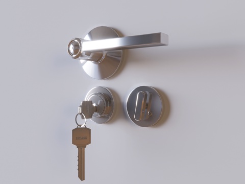 Door handle door lock key hardware