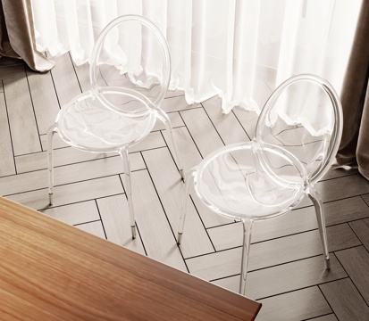 Modern acrylic transparent Lounge Chair