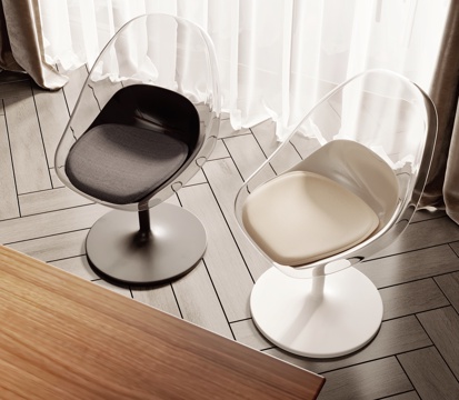 Modern acrylic transparent Lounge Chair