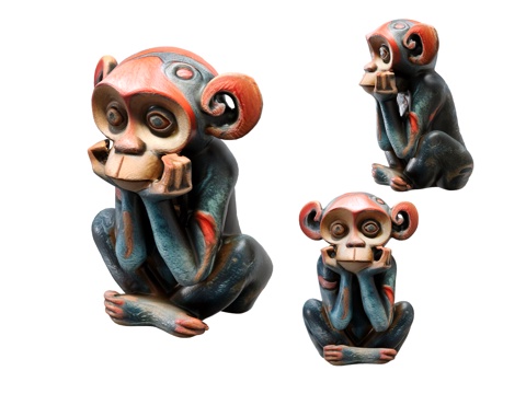 Modern Monkey Sculpture Ornaments