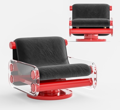 acrylic armchair Lounge Chair barber chair