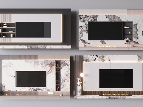 Marble TV Wall