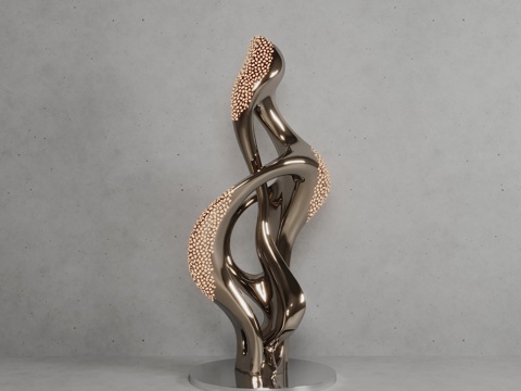 Modern abstract sculpture decoration