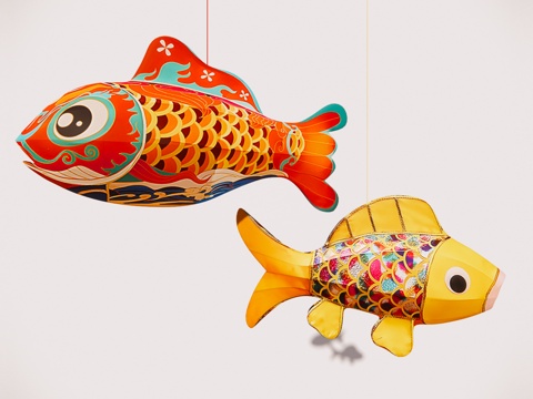 Chinese Lantern Fish Lantern Art Device