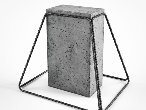 Outdoor stone side table table table