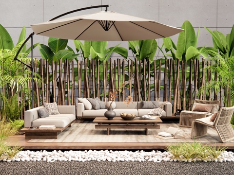 Modern outdoor sofa