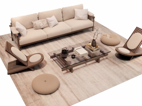 Japanese-style modular sofa