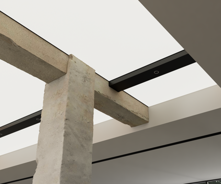 Modern Ceiling Soft Film Ceiling Ceiling Cement Beam