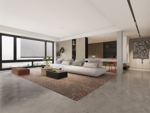 Modern Minimalist Living Room