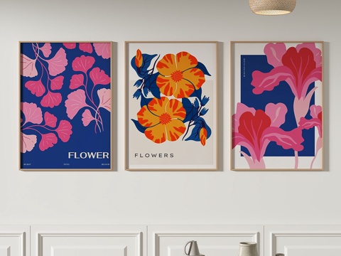 Modern Flower Painting Decorative Painting