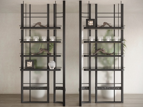 Modern Bookcase Decorative Cabinet Partition Cabinet