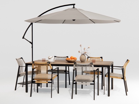 Modern outdoor tables and chairs