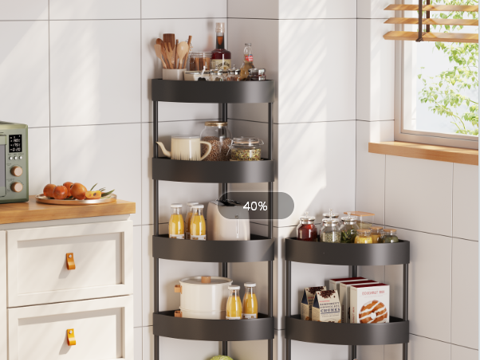 Modern Kitchen Trolley Kitchen Rack