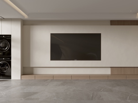 Modern minimalist TV Wall