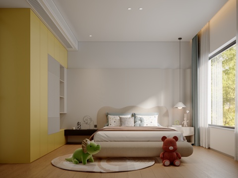 Modern cartoon kids Bedroom children's room