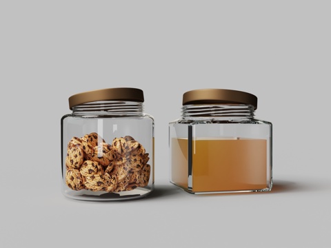 Modern Glass Jar Canning Jar Food Jar